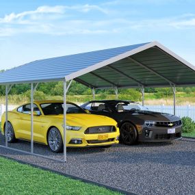 North Carolina Carports (CCI), Boxed Eave Roof Style - Metal.