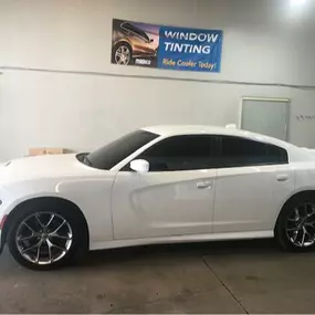 Conejo Auto Window Tinting & Wraps LLC - white Dodge Charger window tint