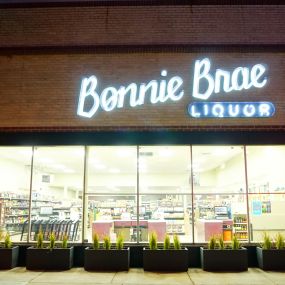 Bonnie Brae Liquor in Denver, Colorado with their new sign.