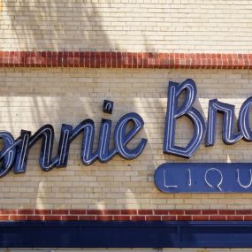 Bonnie Brae Liquor in Denver, Colorado with their new sign.