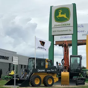 John Deere Agriculture and Construction signs