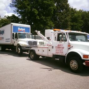 We offer light towing, heavy towing, motorcycle towing, vehicle transport, off-road recovery, emergency roadside assistance, jump starts, lockout service, tire changes, fuel delivery, and more.