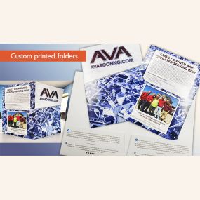 AVA Roofing Pocket Folder Design