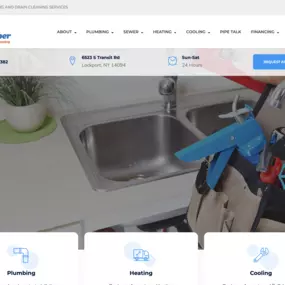 The Plumber, Heating and Cooling Website Design & Development