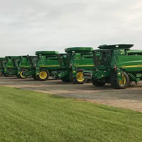 John Deere Combines at RDO Equipment Co. in Redfield, SD