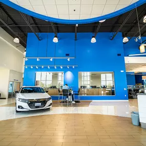 Russ Darrow Honda showroom.