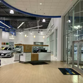 Russ Darrow Honda Showroom.