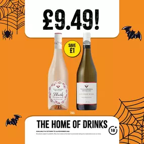 £9.49 each on selected wines.