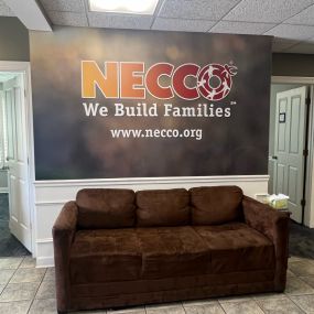 Front lobby at the Necco Bowling Green office.