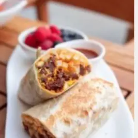 Delicious breakfast burrito San Diego