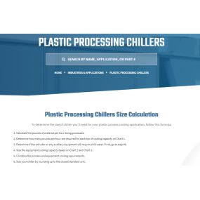 chillers for injection molding