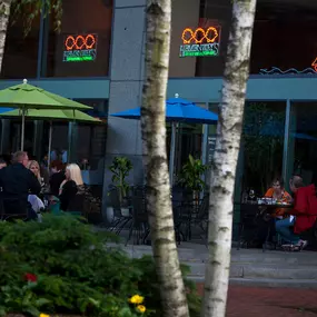 Dining al fresco on South Main Street at Hemenway's