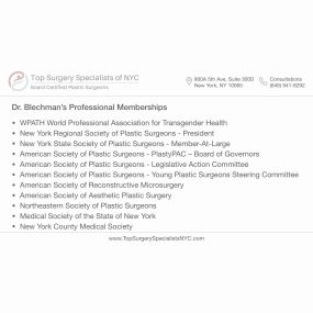 Professional Memberships - Top Surgery Specialists of NYC