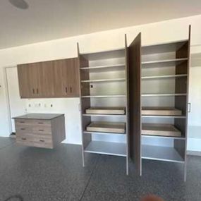 Pull Out Shelves/Counter Top and Drawers