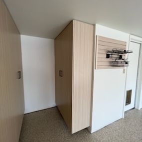 Cabinets and Slat Wall