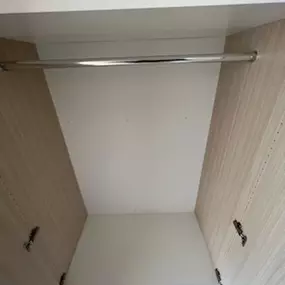 Closet Rod Inside Cabinet