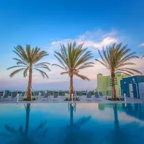 Relish the view from our sky high pool