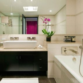 Luxury Suite and Bathroom at Royalton Park Avenue in NYC