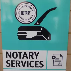 We have notary services.