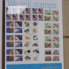 We sell stamps!