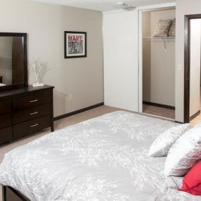 Framed Mirror in the Bedroom