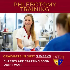 Excellent pay, attractive hours, and satisfying work are just a few of the rewards offered in the medical field as a Certified Phlebotomy Technician 1. Enroll Today! 
#PhlebotomyTraining #MedicalSchool #PhlebotomyTechnician #Healthcare