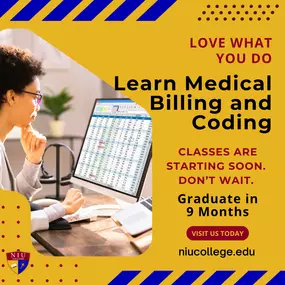 ???? Ready for a Career Change?


Turn your passion into a profession with Medical Billing & Coding at NIU College!
✔️ Graduate in just 9 months
✔️ Flexible class options
✔️ Classes starting soon—don’t wait!


???? Launch a rewarding healthcare career without years of schooling.


???? Visit niucollege.edu to learn more and enroll today!


#MedicalBilling #MedicalCoding #CareerTraining #NIUCollege #HealthcareCareers #JobReady #FastTrackCareer #EducationThatWorks