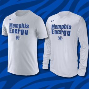 At Tiger Bookstore, we celebrate our Tigers to the end! Get the Memphis Energy Long and Short Sleeve Tee today and cheer on your Tigers in style as they dominate March Madness!