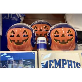 Show your Tiger pride and light up your favorite fall space with our adorable Memphis Tigers ceramic jack-o-lanterns at the Tiger Bookstore on Walker Ave, perfect for indoor or outdoor use!