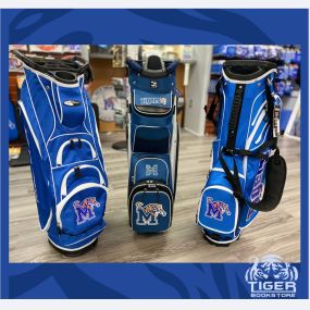 Hey Tigers, looking for a great gift for the golfers in your life? These awesome Tiger golf bags from Tiger Bookstore make an excellent gift! Check them out at Tiger Bookstore!
