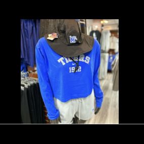 Tiger Bookstore has all the Memphis apparel you want custom to any Memphis weather conditions. Get this full Spring clothing set and many others from us on Walker Ave, Memphis, TN.