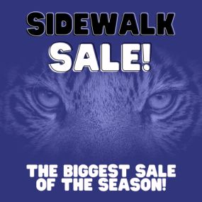 Memphis Tiger Bookstore is having an In-Store Sidewalk Sale the Entire Month of May. Get all your Memphis Tiger Gear NOW!! Merchandises are constantly being replenished. ITEMS THAT WERE ON SALE ARE EVEN LOWER!!