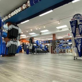 It’s all new! New flooring and layout of the best selection of The University of Memphis Tiger Nation Merchandise.