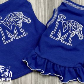 Even though Memphis weather is fluctuating between hot and cold this month of January. January is still considered cooler weather. Keep your home pet in the cutest custom Memphis clothing, available right here at Tiger Bookstore!