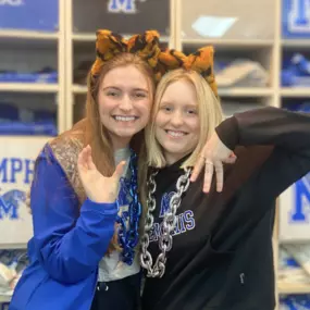 Get the latest Memphis University merchandise from Tiger Bookstore on Walker Ave Memphis TN.