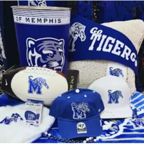 Tiger Bookstore on Walker Ave has it all! From cozy sherpa blankets to necklaces for that touch of school spirit on a night out. For over 50 years, we have provided the largest selection of Memphis Tigers apparel and accessories you'll find ANYWHERE, online and in store.