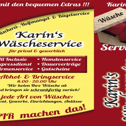 Logo von Karin's Wäscheservice -All Inclusiv- IHR Wäscherei-, Heißmangel- und Bügelservice
