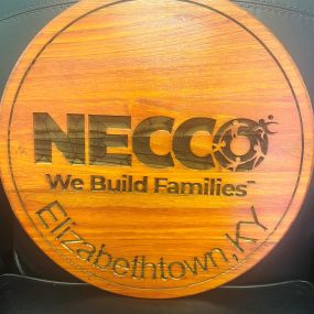 Signage at the Necco Elizabethtown office.