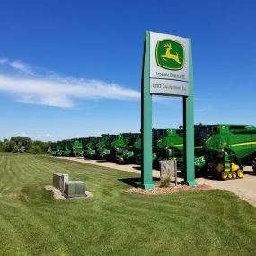 John Deere Combines at RDO Equipment Co. in Lisbon, ND