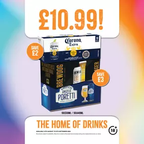 £10.99 each on selected beers