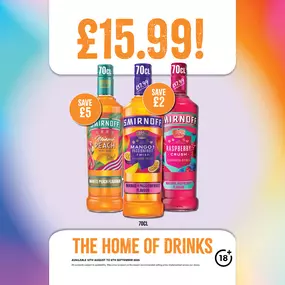 £15.99 each on smirnoff flavours