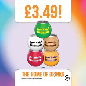 BuzzBallz £3.49 each