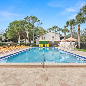 Stunning swimming pool and sun deck