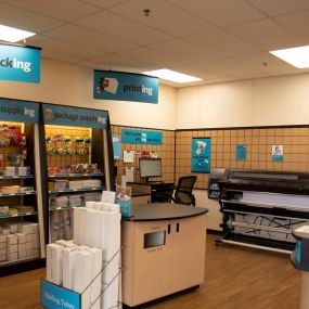 The UPS Store large format printing station