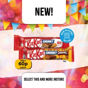 kitkat chunky biscoff select convenience
