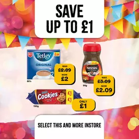 save up £1 on coffee breaks at select convenience