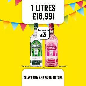 greenalls 1 litre at select convenience