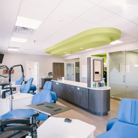 The clinic at Saddle Creek Orthodontics in Collierville.