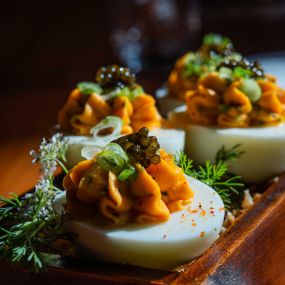Easter Specials - Diablo Eggs with caviar