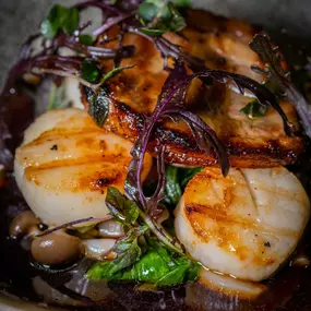 Scallops alongside the best downtown San Diego sushi.